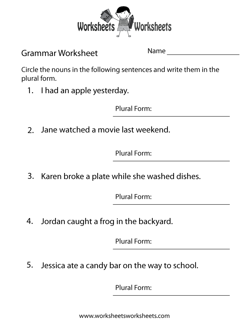 Grade 6 English Worksheets Pdf Free Download