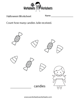 Halloween Counting Worksheet