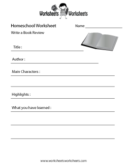 Homeschool English Worksheet