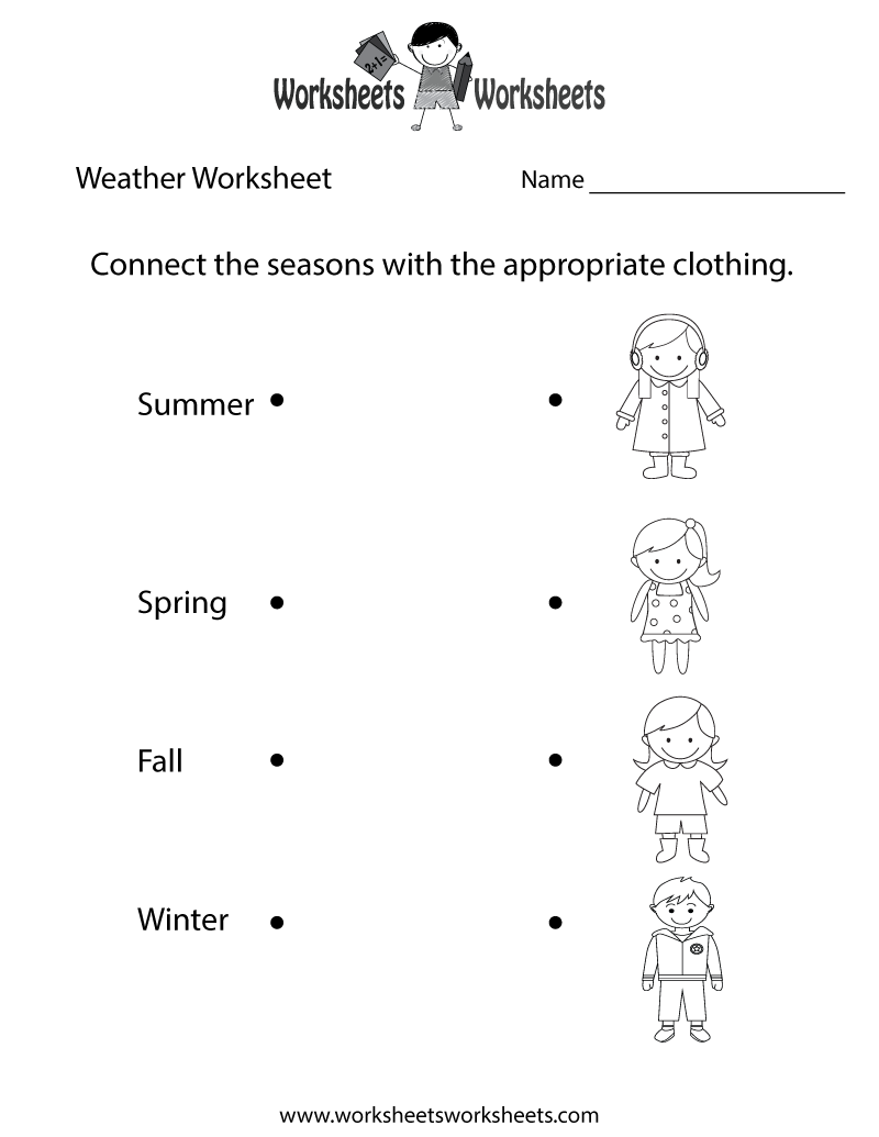 Fun Weather Worksheet Printable